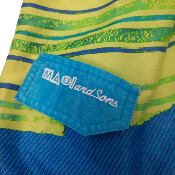 Maui and Sons Neon Yellow and Blue Swim Trunks Sz 6 Boys- Make Offer❣️ - Picture 3 of 12
